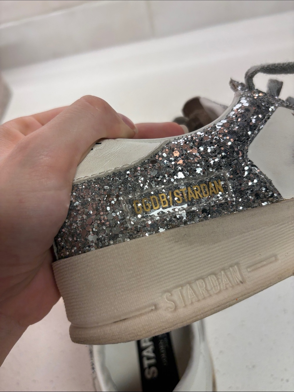 Golden Goose Stardan Glitter Low-Top Sneakers Size 38 - Picture 13 of 13